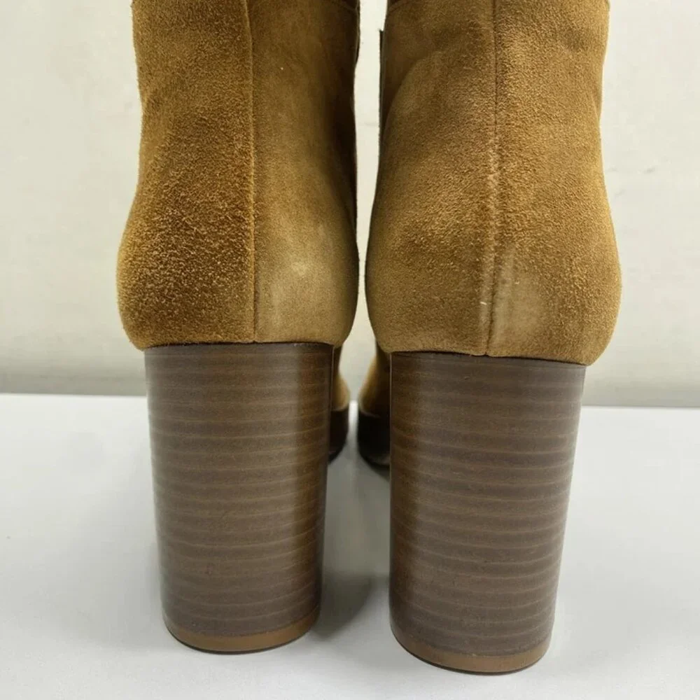 NEW FREE PEOPLE Echo Over-the-Knee Boots – Brown Size 9 – High Heel Platform